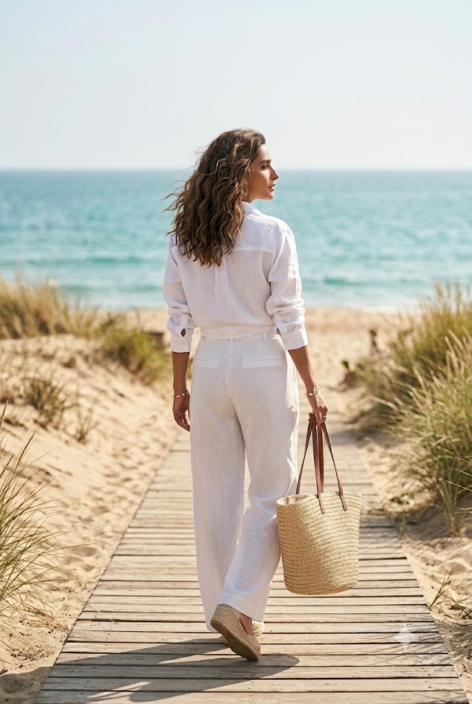 The Beach Boardwalk Linen Co-ord